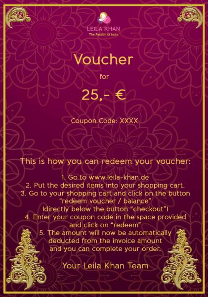 Gutschein über 25 €